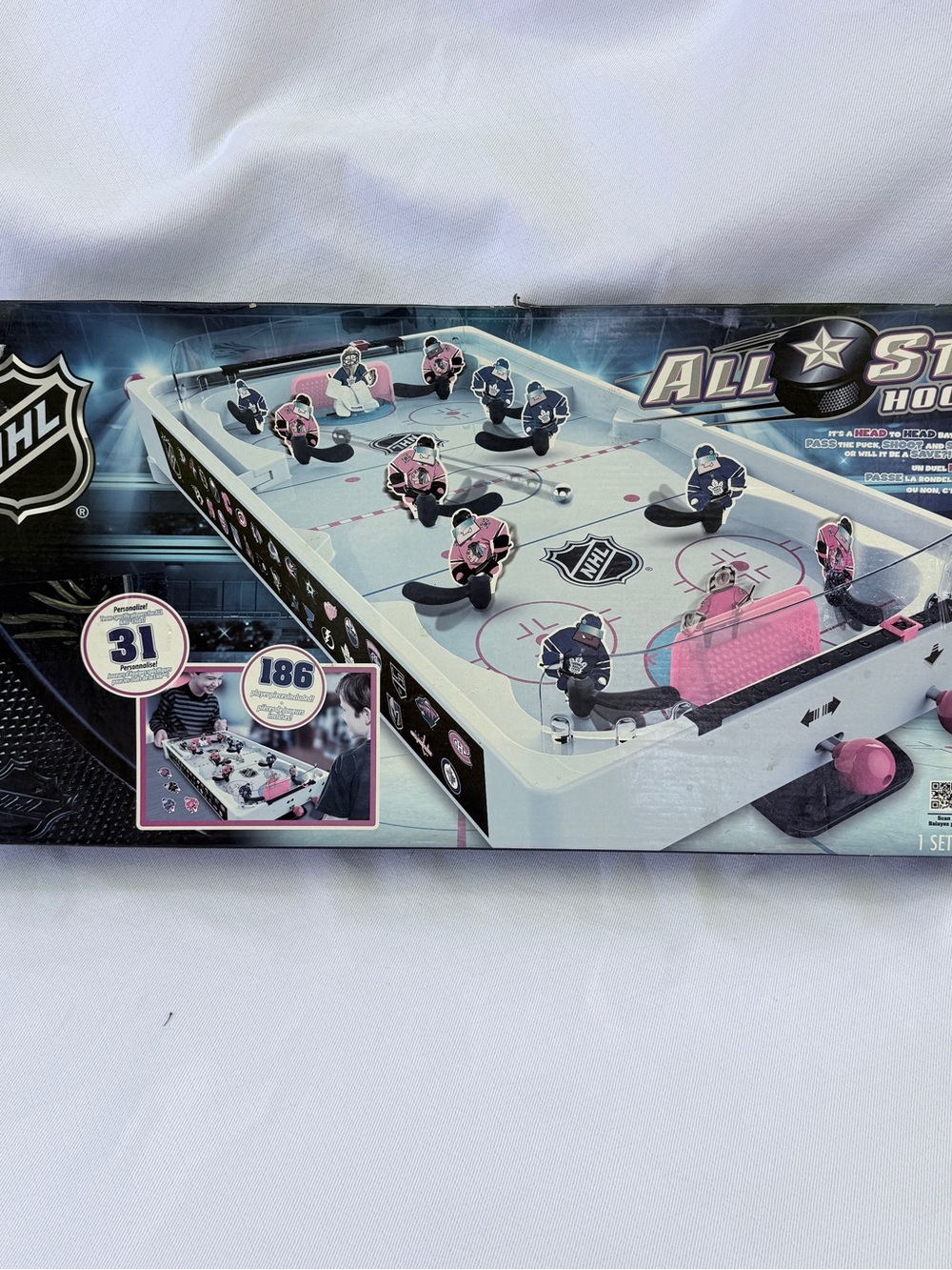 Merchant Ambassador NHL All-Star Hockey Tabletop Board Game Spring Lever Action